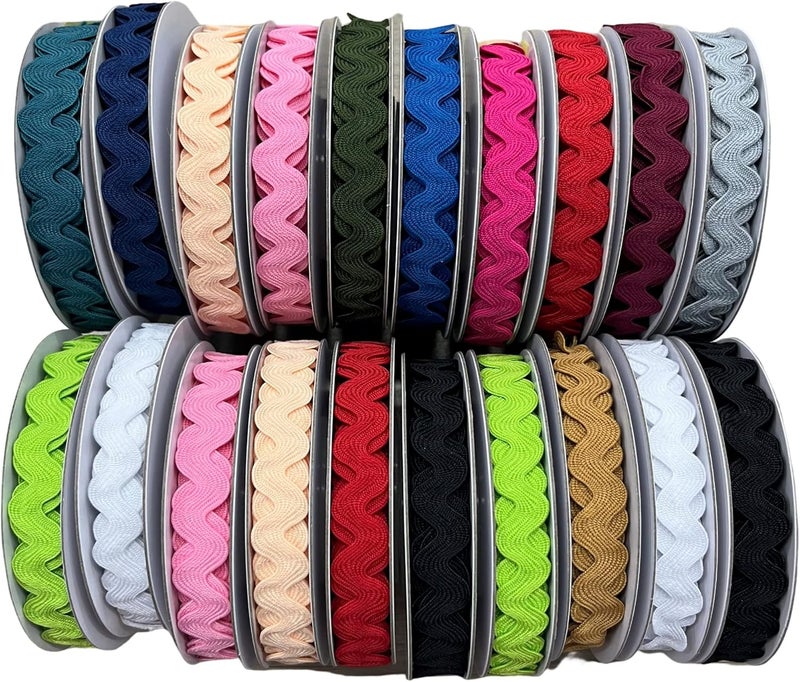 AUNHIRU Multiple Colors Available Rick Rack Trim for Crafting and Sewing, 10yards(Nude) - Image 4